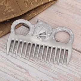 Metal Mane Comb Mane Comb for Horses Portable Horse Mane and Tail Comb Care Tool for Cleaning Hair Removal of Loose Hair