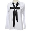 WHITE FANG MA077 Women's Stole Satin Scarf, Stylish, Thin, Ribbon