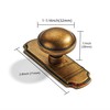 khtumeware 10 Pack 1-1/4inch Antique Brass Cabinet knobs, Back Plate