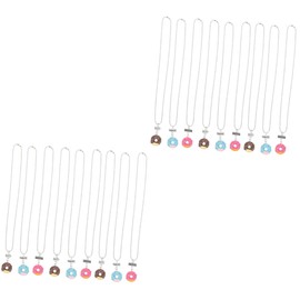 Tofficu 18pcs Friend Jewelry Friend Necklace Chew Necklace Decorative Friendship Adorable Donut Decor for Birthday Gifts Accessories