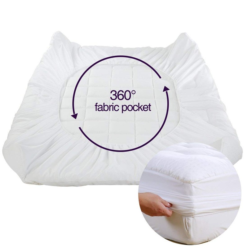 EASELAND RV King Mattress Pad Pillow Top Mattress Cover Quilted