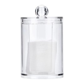 cersalt Cotton Pad Box, Makeup Organiser Storage, Makeup Cotton Organiser Box, Swab Round Box, Bathroom Organiser Storage Organiser Lady for Bathroom