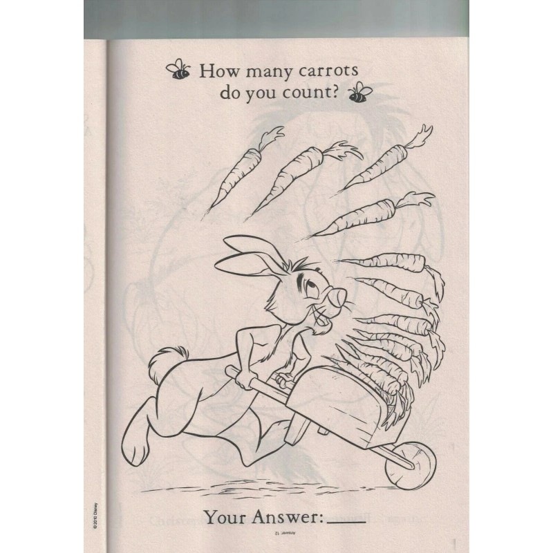 Winnie the Pooth Hide and Seek Coloring Book, ~96 pages,