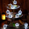 BBTO 2 Inch LED Disco Ball Decorations Mirror Lighted Disco