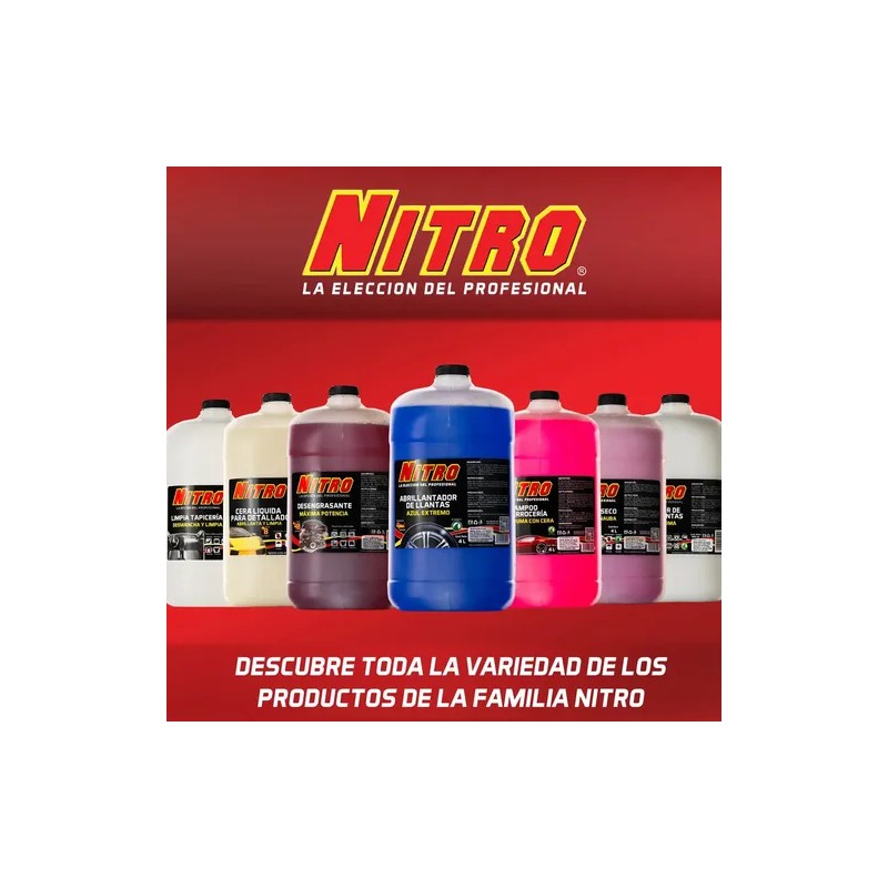 Shampoo Liquido Nitro Alta Espuma Cera Protección Brillo 900ml