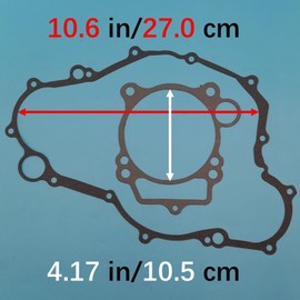 Tuzliufi Complete Top & Bottom End Gasket Kit Set for Yamaha YFZ450 YFZ 450 2004 2005 2006 2007 2008 2009 2012 2013 Z1031