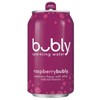 Bubly Sparkling Water, Raspberry, 12 fl oz. cans (18 Pack)