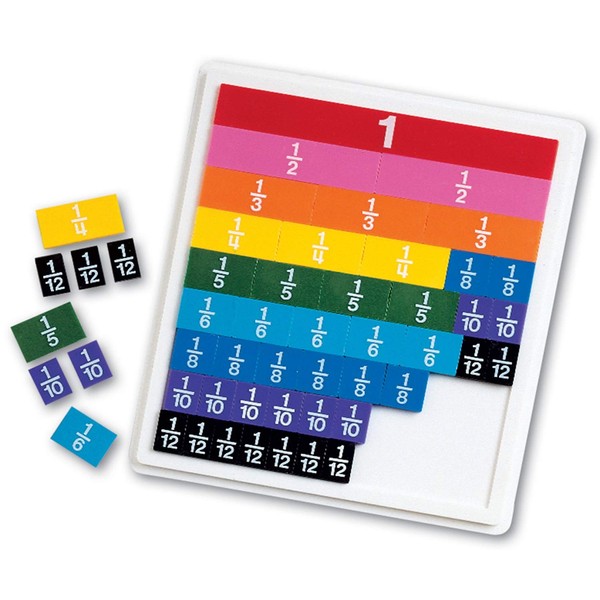 Learning Resources Rainbow Fraction Tiles, Early Math Skills, Visual Aid, Ages 7+