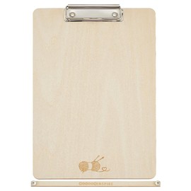 FINGERINSPIRE Knitting Chart Keeper Rectangle Wooden Knitting Chart Holder Burlywood Color Knitting Chart Keeper Yarn Ball Pattern Handmade Knitting Chart Keeper Holder Knitting Tool Accessories