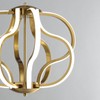 Munbea Modern Gold LED Chandelier with Remote Control, Dimmable LED