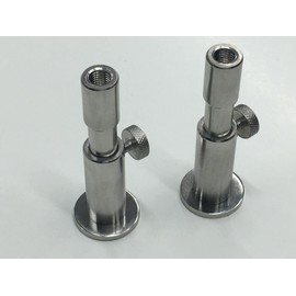 TMC 2 x Stainless Steel Stage stands with locking nuts, with 2 x 3 inserts