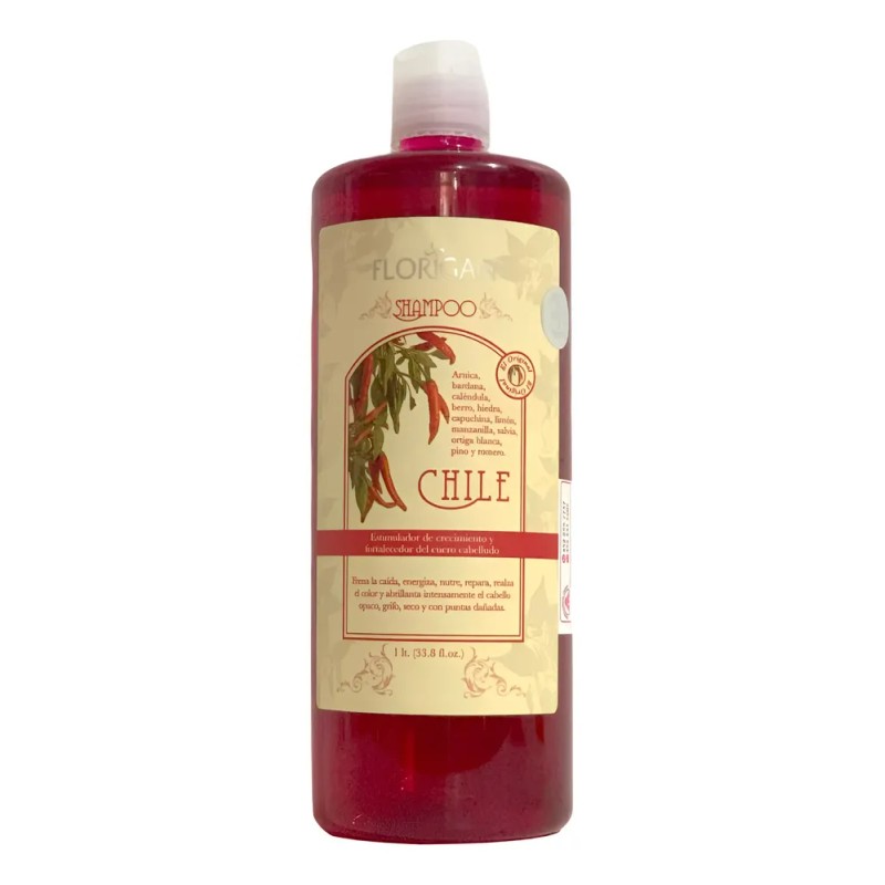 Shampoo Estimulador Crecimiento Chile Classico Florigan 1lt