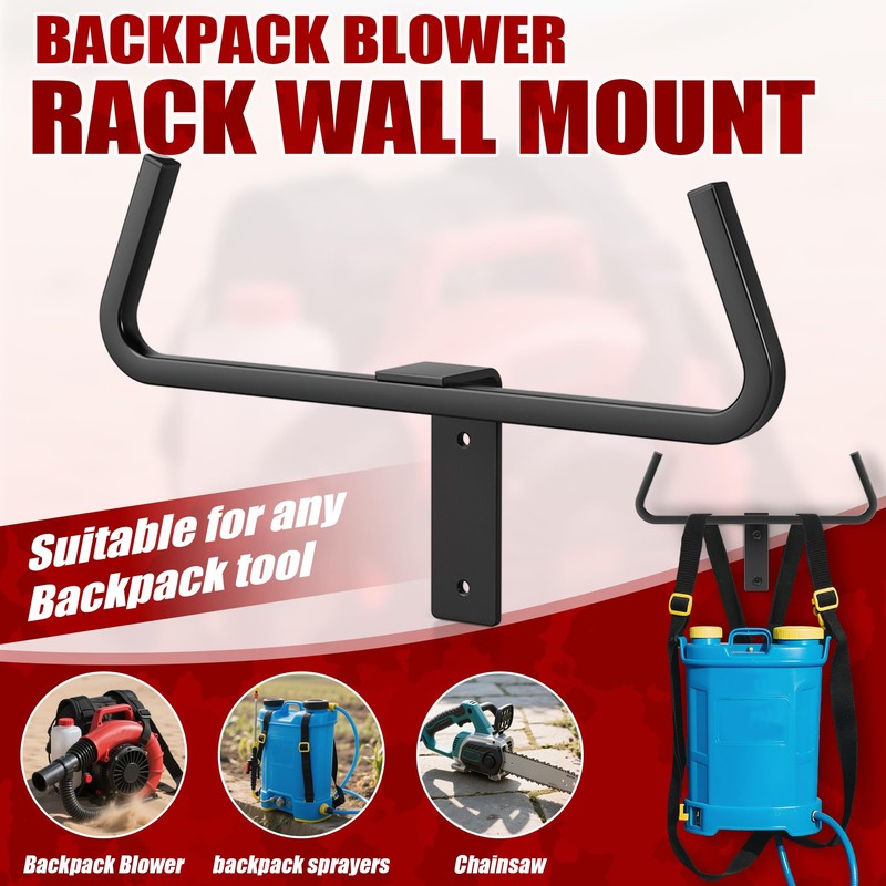 Dabolang Backpack Blower Wall Mount,Backpack Blower Sprayer Rack,Leaf Blower Hanger,Heary