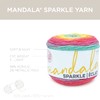 Lion Brand Yarn (1 Skein) Mandala Sparkle Yarn, Aquila