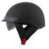 Milwaukee Helmets MPH9718DOT Dot Approved Matte Black 'Momentum' Half Face