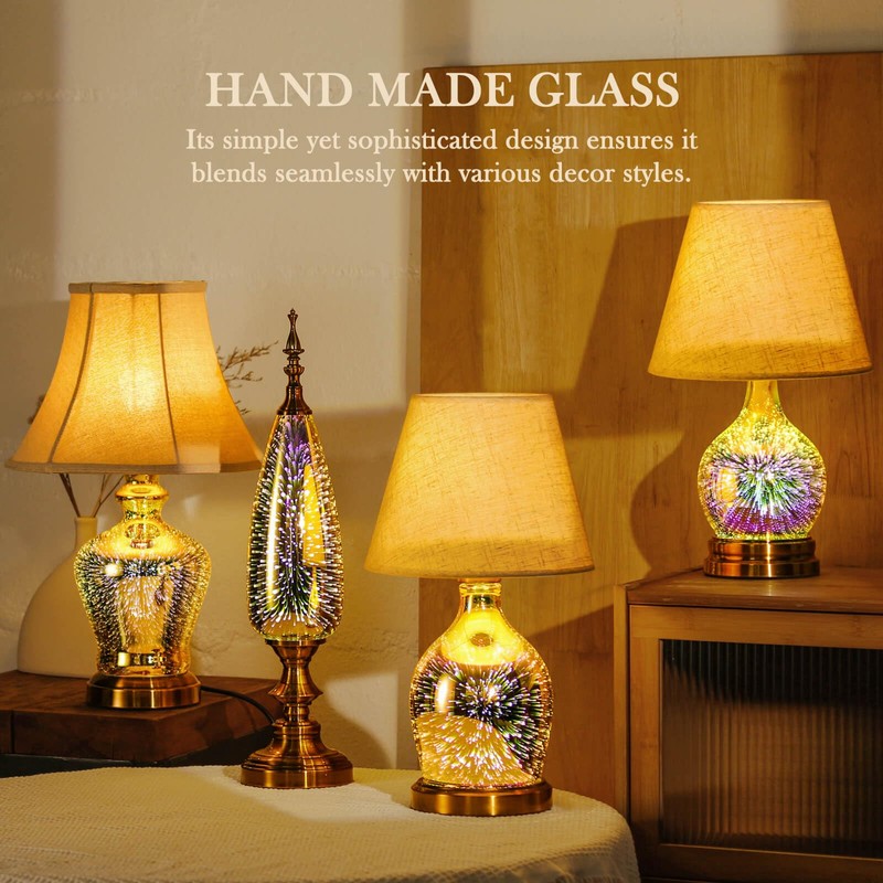 Porseme Table Lamp Decorative Turkish Arabian Desk Lamp with Handmade
