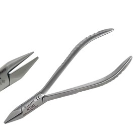 5.5in Dental Pliers for Adjusting, Bending, Loop Forming, and Clasp Making Ortho Wire - Dental Brace Wire Pliers | German Stainless Steel (No. 203-5.5" Bird Beak Pliers)