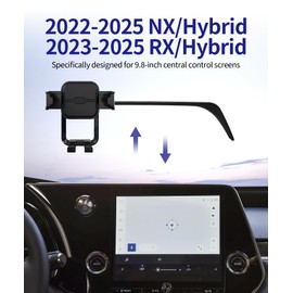 Masergogo Car Phone Holder for 2022-2025 Lexus NX/NX Hybrid / 2023-2025 RX/RX Hybrid, 9.8 inch Screen Fixed Clip, Auto Accessories Navigation Bracket, Interior Decoration Mobile Phone Mount
