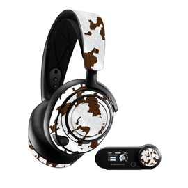MightySkins Glossy Glitter Skin Compatible with SteelSeries Arctis Nova Pro - Brown Cow | Protective, Durable High-Gloss Glitter Finish | Easy to Apply, Remove, and Change Styles | Made in The USA