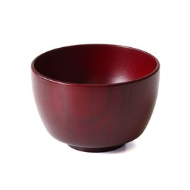 Kishu Lacquerware WG-472209 Seibei Kakuda Soup Bowl Grip Ball, Nano-Coat, Dishwasher Safe, Akane