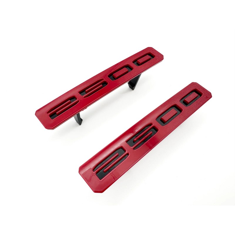 Auto Gloss Black Red Front Bumper Fascia Fender 2500 Emblems