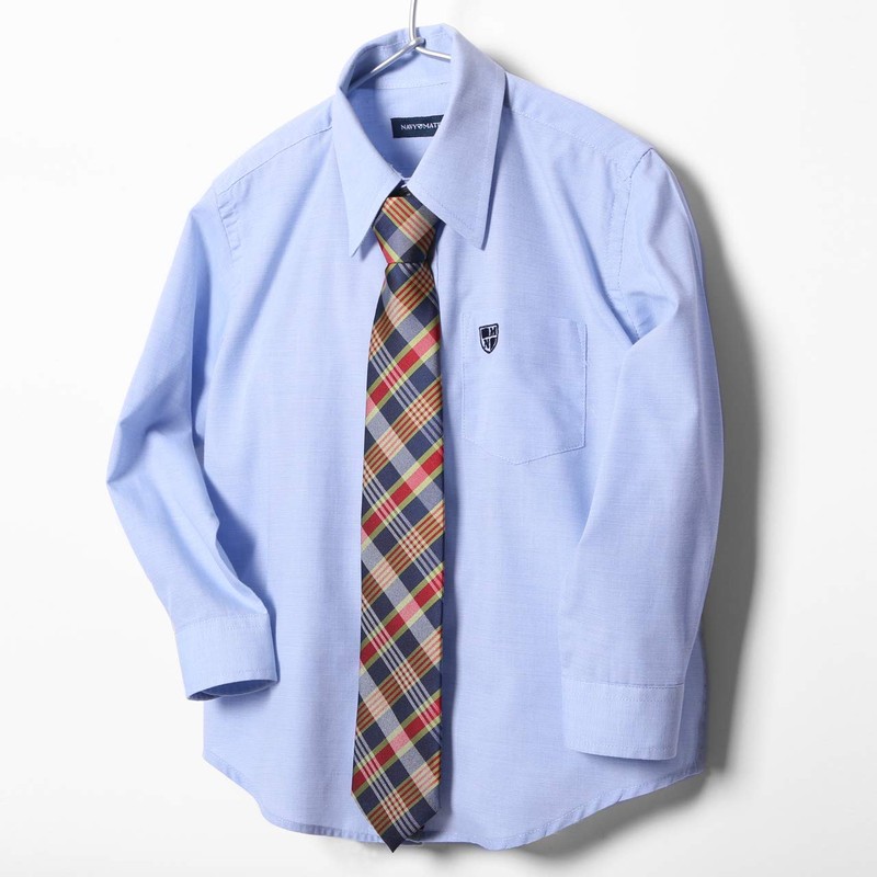 M.H.A.style 30301 Junior One-Touch Tie, Checkered Pattern, Children, Elementary School