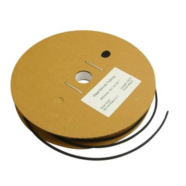 SUPERFASTRACING Heat Shrink Tubing Tube Cable 100 Feet 3/32inch 2.4mm Polyolefin 2:1 Black