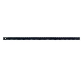 Alumicolor Aluminum Straight Edge with Center Finding Back, 36IN, Black