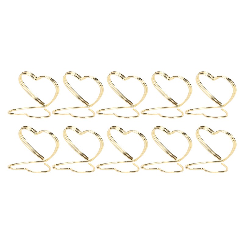 50Pcs Place Card Holder Heart Shape Cute Colorfast Table Card