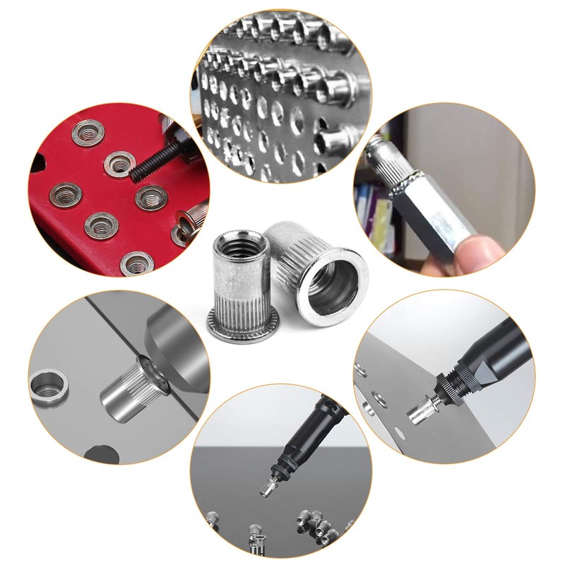VIGRUE Set of 250 Rivet Nuts Assortment M3 M4 M5