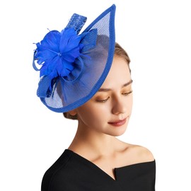 DRESHOW Women Fascinator Hats Tea Party Hat Vintage Pillbox Hat Headband for Cocktail