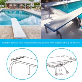 ArcViar Diving Board Bolt Kit, Diving Board Mounting Kit for Two Hole Residential Pool Diving Board, Diving Board Bolts Kit Compatible Diving Boards for Inground Pools