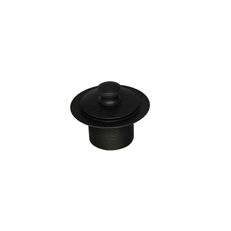 BlueVue 1-1/2" Lift & Turn Bathtub Drain Assembly (Matte Black)