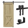 CCJH 6.6FT/200CM Sliding Barn Door Hardware Kit for Single Door