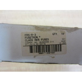 Bussmann FRS-R-3 Fusetron Fuse FRSR3 (Pack of 10)