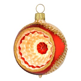 Christmas Tree Baubles with Reflective "Tradition" 6cm/4pieces per Box