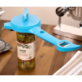 Kuhn Rikon 5-in-1 Multi Purpose Jar & Bottle Opener RED NEW QVC K51429