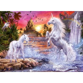 Ravensburger Puzzle 12000471 Unicorns on the River 500 Pieces Puzzle for Adults and Children from 12 Years, Fantasy Puzzle