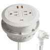 3 Inch Desktop Power Grommet,65W GaN USB C Fast Charging