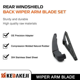 Rear Windshield Wiper Arm Blade Kit Set Compatible with Nissan Rogue 2014-2018 Compatible with Nissan Pathfinder 2013-2018