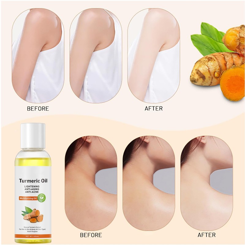ARCHIDATE Anti-Aging Turmeric Body Oil for Smooth Skin