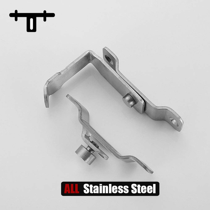 JQK Flip Door Latch, 90 Degree Heavy Duty Stainless Steel