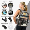 Cusangel Clear Black Backpack for women tpu XL bookbag Heavy