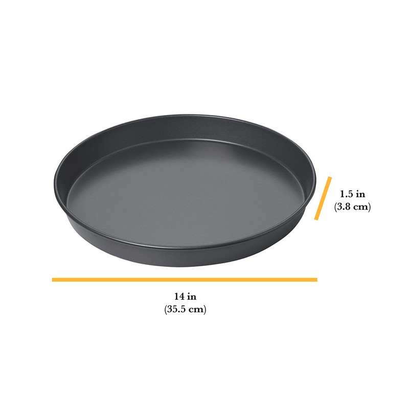 Chicago Metallic 14-Inch Deep Dish Pizza Pan, Nonstick Carbon Steel