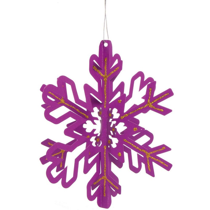 Baker Ross AX411 Snowflake Spiral Decorations Craft Set for Children