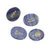 4Pcs Reiki Symbols Stones Smoother Surfaces Engraved Reiki Stones for