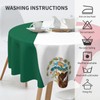 HYTTER Flag of Mexico Pattern Tablecloth Round Decorative Tablecloth 60