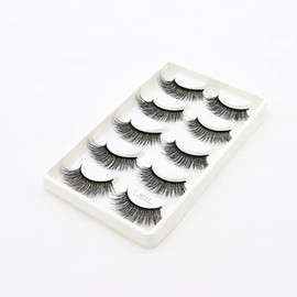 5 Pairs 20MM False Eyelashes Wholesale Makeup Eyelashes Extension 3D Fluffy Volume Dramatic Faux Mink Eyelashes (8044)