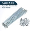 TUCKBOLD Bicycle Spokes Bicycle Wheel Spokes Silver Tone Nipple 1