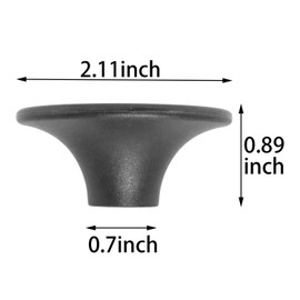 MEETOOT 2 Set Dutch Oven Knob Bakelite Pot Lid Replacement Knob Kit - 2 Screws, 2 Silicone Pads, 2 Stainless Steel Pads, 2 Bakelite Replacement Knobs